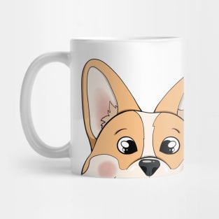 Cute Spying Corgi Dog Mug